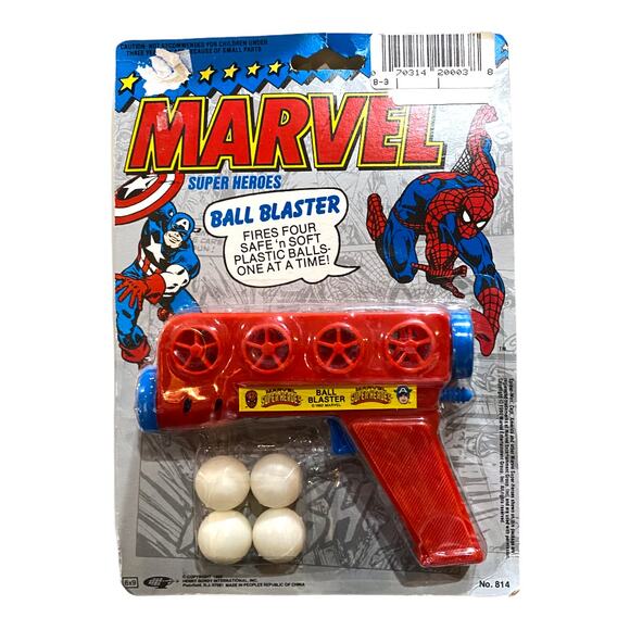 Marvel super heros ball blaster vintage 1990 new unopened - Picture 1 of 2